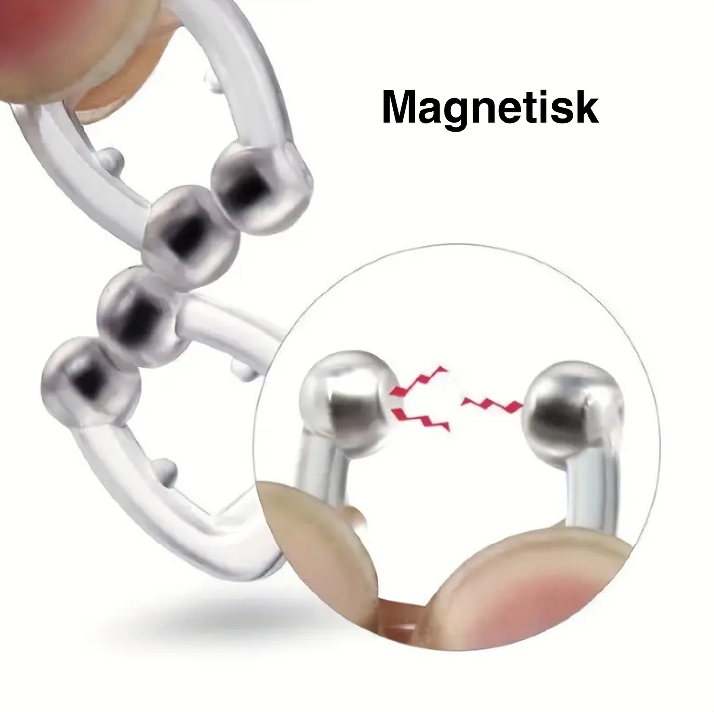 Magnetiska anti-snarknäsklämmor (6 st)
