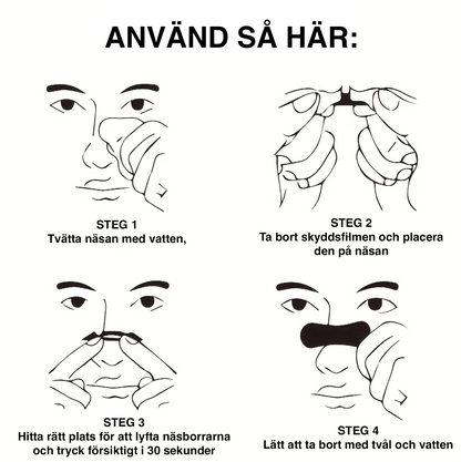 Näsremsor för friare andning och minskad snarkning (50 st)